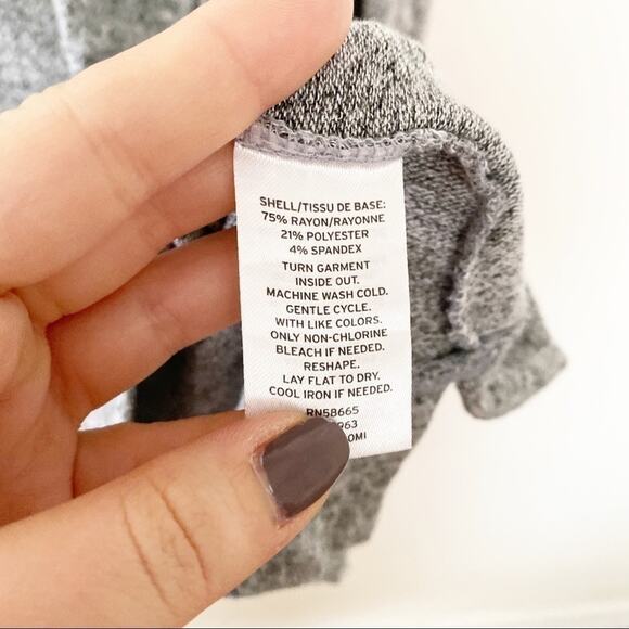 Caslon ruched long sleeves gray knit blouse sz S - Picture 4 of 5